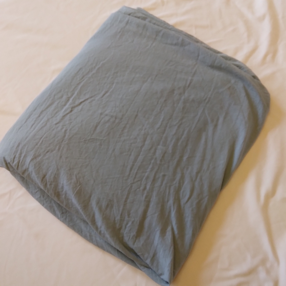 Seafoam Blue-Green Duve bed cover